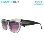 LENSHOP SMART BUY TRANSPARENT PURPLE CAT EYE WOMEN SUNGLASSES