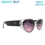 LENSHOP smart buy Cat eye purple transparent women sunglass