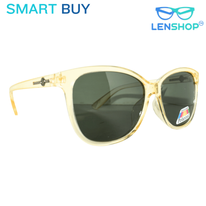 Lenshop Smart buy transparent Green lens women cat eye sunglasses